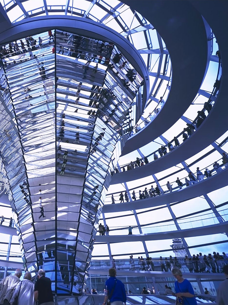 Reichstag, New German Parliament, dome interior