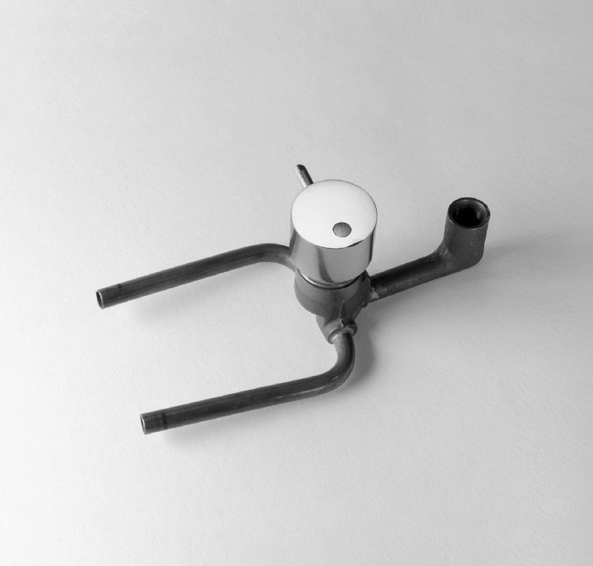 First prototype of the single lever mixer tap