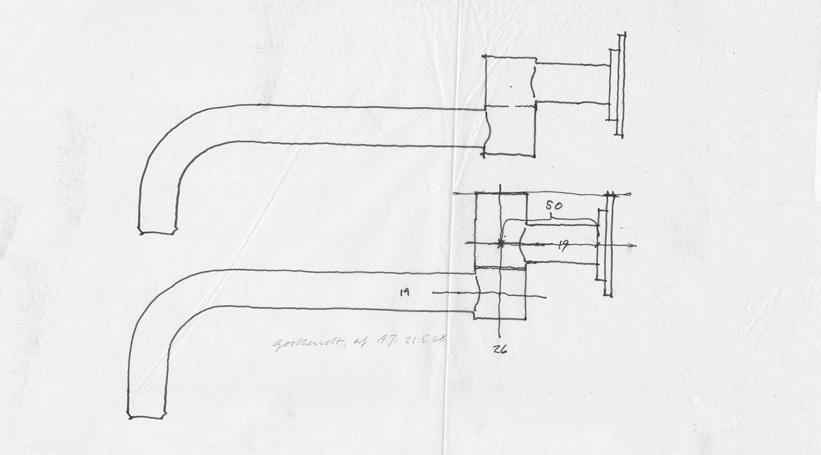 An original drawing from 1968